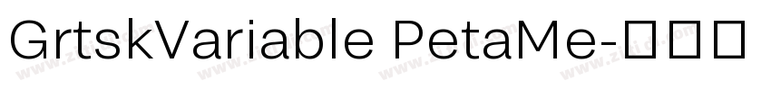 GrtskVariable PetaMe字体转换